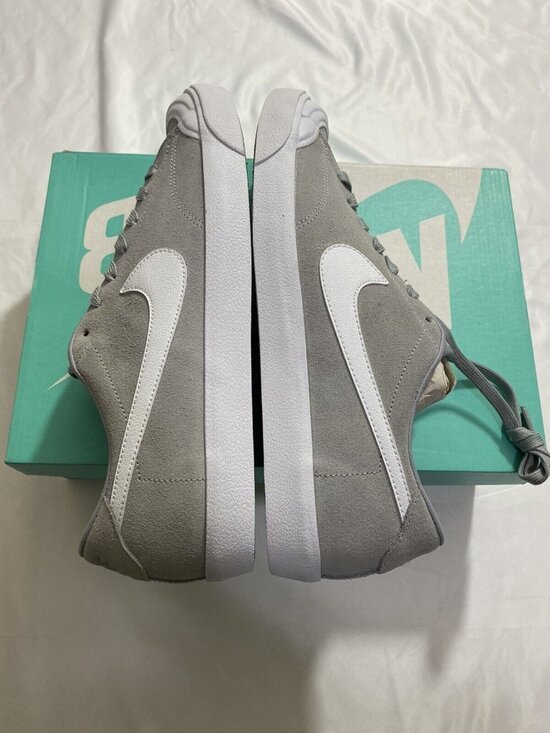 New Mens Size 10.5 Grey White Nike All Court CK Skateboarding Shoes